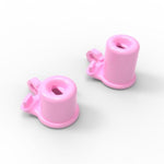 Male Cock Cage Chastity Device 3D Small Negative Chastity Devices Locked Cock Cage Inverted Chastity Cage Sex Toy Set With 4 Cock Rings (Pink, Long)