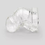 Cock Cage Siliconewith Urethral Opening Clear Chastity Cage Lock Sm Fetish Adult Sex Toy Bdsm Slave Bondage For Men Penis Trainer (Transparent)