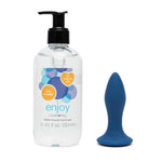 Ignite Vibrating Butt Plug & Enjoy Water Based Lube 8.5 Fl Oz - Couples Sex Toys Bundle
