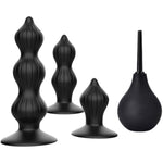 3 Sizes Silicone Butt Plugs And 1 Pcs Enema Anal Plugs For Women And Men Trainer Beginners Starter Set Pack Of 4 Silicone Sex Toys For Couple Prostate Stimulation Massager