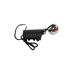 Men'S Metal Ball Penis Weight Stretcher Sex Toys With Ajustable Bondage Leather Ring