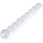 7.6" Clear Graduated Glass Anal Beads Butt Plug Crystal G Spot Dildo Sex Stimulation Pleasure Wand