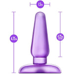 Soft Beginner Medium Butt Plug - Anal Buttplug - Sex Toys For Women - Sex Toy For Men (Purple)