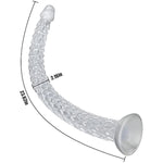 Ultra Long Anal Plug Prostate Massage Tpe Butt Plug G-Spot Depth Stimulation Dildo With Strong Suction Cup For Women Men Couple Flirting Adult Toys (23 In)