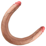 19.5" Double-Ended Dildo For Lesbian, Gaycouples – Long Flexible Silicone Double Dong Realistic Extra Thick Penis Double Head Long Adult Toy Vaginal Stimulator