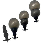 Inflatable Butt Plug Silicone Anal Sex Toys 30Cm*10Cm Black