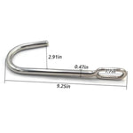 Anal Hook Bdsm Toys Smooth Butt Plug Anal Plug Sm Sex Toys For Man And Woman Adult Flirting Games (Silver)
