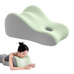 Intimacy Support Wedge Pillow For Couples, Memory Foam Positioning Cushion For Back, Neck & Waist Pain Relief With Washable Cover, Portable Design For Relaxing, Reading & Adult Play-Green