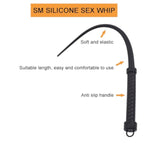 Bdsm Horse Whip Sex Adults 24" Silicone Horse Spanking, Sex Toy Adult Flogger Riding Crop For Horses, Flexible Sex Whip For Couples Bed Sex Play Restraint