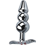 Metal Anal Plug Stainless Steel Anal Plug S&M Massage Bum Adult Toys For Beginer And Advanced Players(3)
