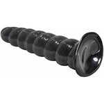 Spiral Anal Butt Plug Trainer - Spiral Shape Anal Dildo Plug Anus Dilator Adult Butt Plug Prostate Massage Vaginal Anal Sex Toys For Adult Women Men (Black)