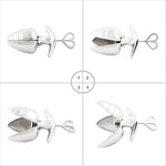 Opening Anal Plug Stainless Steel Heavy Duty Anal Trainer Butt Expander Anus Beads Lock Sex Toys Gs250 50Mm