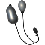 Inflatable Anal Plug Sex Toys With 2 Anal Balls Silicone Butt Plug Anal Toys Butt Expand Trainer Anal Dildos For Women Men Couples Anal Training Anal Sex Toy Anal Pump Dildo