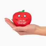 Tender Tomato Plushie - Super Soft Stuffed Animal | Valentine'S Day Gift For Boyfriend, Girlfriend, Husband, Wife, Mom, Dad, Kids, Or Best Friend