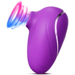 Sucking Vibrator Women Sex Toy - Rose Stimulator Clitoris Vibrator, Wide Opening Sucker Nipple Toys For Pleasure, Clitoral Suction Vibrator With 6 Modes, Mini Vibrator Female Couples Sex Toys, Violet