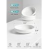 Pasta Bowls 45 oz, Salad Bowls Set for Serving Soup, Pasta, Noodle, Dinner, Large Kitchen Bowl Plates, Microwave Safe - 8.5 Inch, Set of 4, White