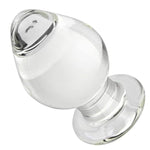 Crystal Glass Mushroom Shape Butt Plug for Men and Women - Large Anal Plug for Masturbation and Sex Toys