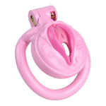 Sissy Toys Chastity Cage Set Sex Toy Male Cock Cages With 4 Different Sized Curved Rings And Invisible Lock Lightweight Resin Chasity Devices For Exercising Man'S Penis (B)