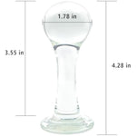 Glass Anal Butt Plug Sex Toys Crystal Anal Trainer With Diamond Transparent Butt Plug Anal Sex Toy For Women Men Couples Anal Expander Training Anal Dildo Anal Toy Anal Plug (L)