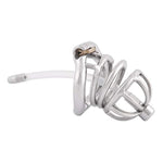 Male Chastity Virginity Lock Ergonomic Design Cock Cage With Tube K1045 (45Mm M Size)