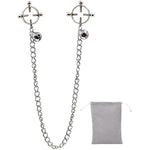 Adjustable Sexy Nipple Clip Clamps Screws Non Piercing Strong Clip On Nipple Jewelry For Women With Soft Bag