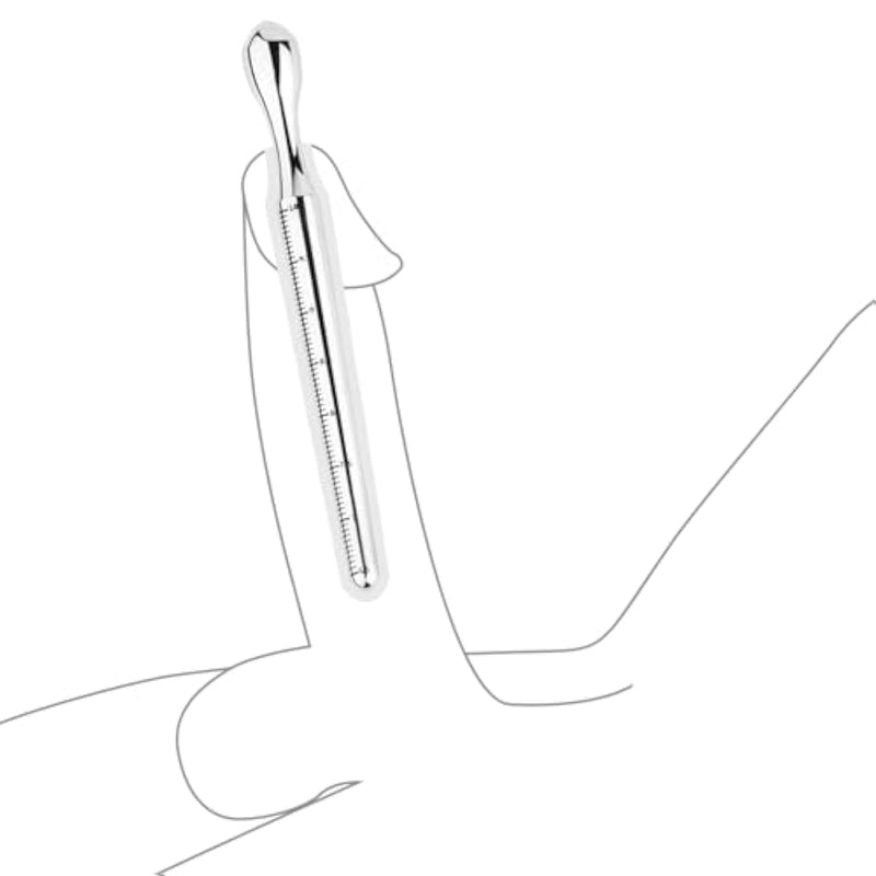 Stainless Steel Conical Horse Eye Stick - Smooth Urethral Dilator With Multiple Width Sizes For Anal, Urethral, And Vaginal Play (S)