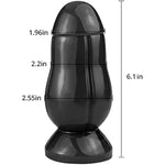 Prostate Stimulating Anal Sex Toy Compatible Dildo Or Butt Plug Designed To Provide A Full Feeling (Black)