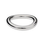 Stainless Steel Penis Ring,Arc Ring Delay Ring,Male Delaying Ejaculation Penis Ring, Sm Rings Erection Penis Bdsm Toy Chastity Bondage Sex Toys For Men (Silver, 45Mm)