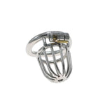 Metal Chastity Lock Penis Cage Bondage Tool Hollow Chastity Cage With Key Couple Training Adult Toy