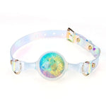 Bdsm Ball Gag Restraint Props Bondage Mouth Gags Silicone Ballgag Adjustable Straps Sex Toy Woman Man Slave Role Play (L)