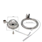 Hollow Male Chastity Cage Sm Chastity Lock Shock Metal Anal Plug Adult Sex Toy Shock Set