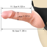 Strap On Dildo Womens Sex Toys - Double Ended Dildo Silicone Fantasy Long Dildos Hands Free Strap On Harness Big Anal Dildos Female Sex Toys Adult Toys for Women (Skin)