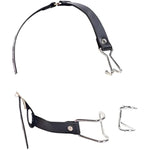 Sm Restraint Leather Head Harness Nose Hook With Metal Mouth Enlargement Ring Bondage Mouth Gags Set Slave Toys For Couples