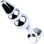 Metal Small Anal Plug With Clear Gem Handle Butt Plugs Adult Sex Toy For Couples Sex Pleasures (109Mm Length)