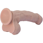 "Lucky 6.5" 7-Inch Premium Silicone White Skin Dildo With Suction Cup