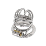 Chastity Device Ergonomic Stainless Steel Small Male Chastity Lock Cock Cage Adult Game Sex Toy Chs164?2.17 Inch/ 55Mm?