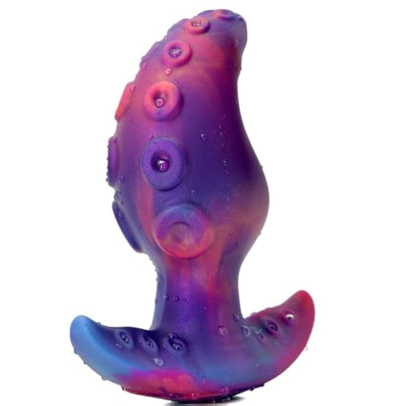Anal Plug For Comfortable Long-Term Wear Silicone Monster Tentacle Butt Plug Dilator With Curved Base Slender Waist 4.41 X 1.77 Inch Prostate Sex Toy For Men Women Masturbation
