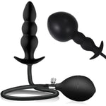 Inflatable Butt Plug Anal Beads Adult Toys For Women, Silicone Expand Anal Plug Anal Toys With Quick Release Valve, Anal Dildo Sex Machine For Adult Sex Toys & Games, Anal Sex Toys For Women Men