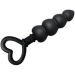 Silicone Anal Beads,Heart Shaped Anal Plug,Anal Sex Toys For Men And Women Beginners And Advanced Users,Sex Toy For Vagina,Long Butt Plug,G Spot Beads Toy (Four Beads)