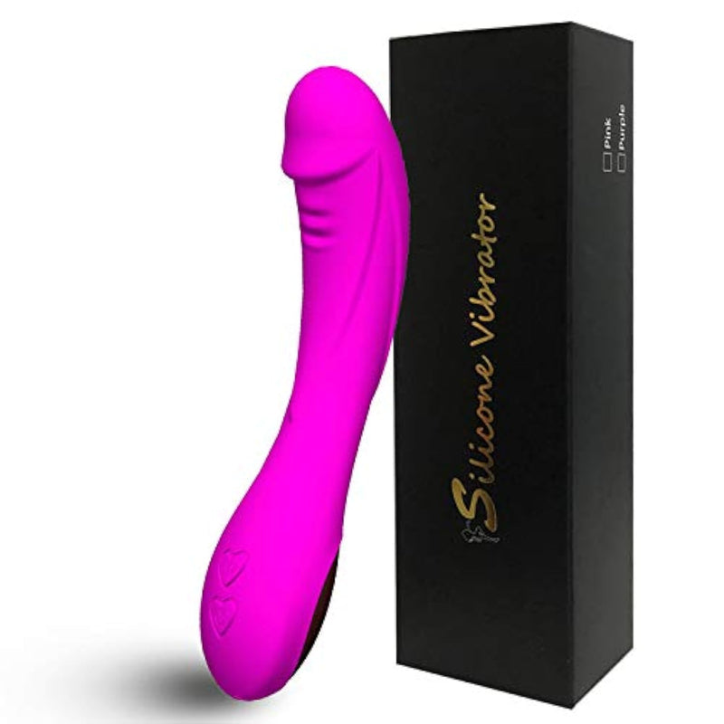 G Spot Dildo Vibrator Vagina Clitoris Waterproof Usb Rechargeable Vibrating Adult Sex Toy For Women Couple,12 Mode Powerful Vibration
