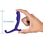 4” Prostate Massager Personal Toy, Male Anal Stimulator, Made Of Body-Safe Silicone, Waterproof, With External Arm For Easy-Use