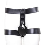 Leather Chastity Belt, Adult Toy, Men'S Chastity Pants, Black