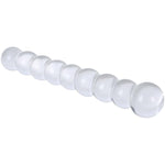 7.6" Clear Graduated Glass Anal Beads Butt Plug Crystal G Spot Dildo Sex Stimulation Pleasure Wand