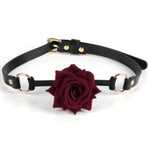 Rose Mouth Ball Gag Adult Sex Toys Silicone Bondage Open Mouth Gag Rose Mouth Toys For Lover Couples Men Women Sm Cosplay Game