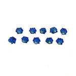10pcs Miniature Blue Thai Clay Frog Figurines for DIY Decorative Craft Accessories