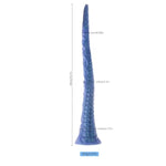 Extra Long Silicone Anal Dildo with Strong Suction Cup for Men and Women, 15.7 Inches Big Butt Plug Sex Toy