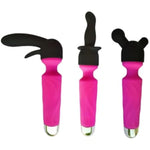 3Pcs Magic Wand Attachments, Mini Massager Attachments Enhance Sensations For Women Vaginal Clitoris Silicone Vibrator Attachment - Inner Diameter 1.57’’