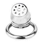 Flat Chastity Cage With Porous Breathable Design Male Chastity Devices Sex Toy Set With Circular Ring And Invisible Lock Penis Exercise Bondage Gear & Accessories For Men (45Mm)