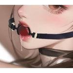 O-Ring Mouth Gag Silicone Deep Throat Gags Adult Sex Toys Adjustable Silicone Strap Harness Slave Restraints For Beginners Couples Bdsm Game