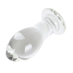 5.4" Long Stem Large Glass Butt Plug Big Crystal Butt Plug Anal Trainer Anus Expander Sex Toy
